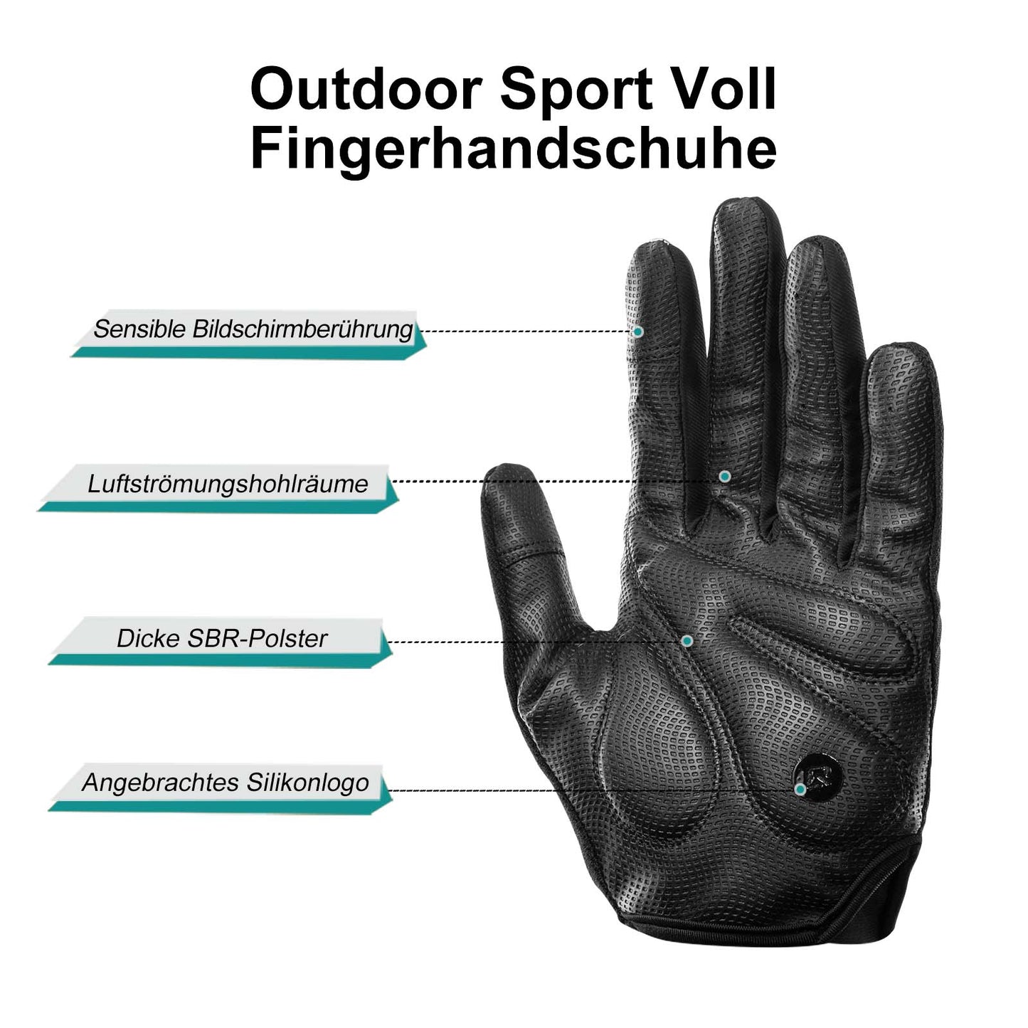 Ridhandskar Fullfinger SBR Herrsporthandskar M-XXL ROCKBROS