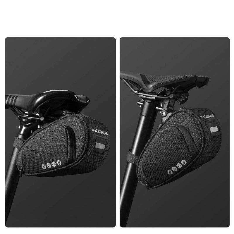 Sadelväska med snabbkoppling, 1L, för MTB, racercykel, hopfällbar cykel, ROCKBROS