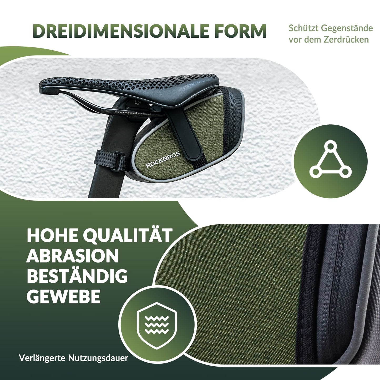 Vattenavvisande sadelväskor, verktygsväska, 2024 års ny stil, ROCKBROS