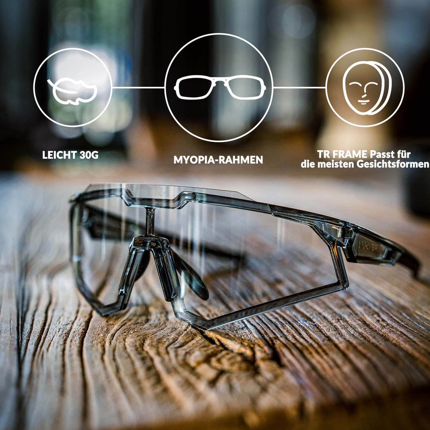 Solglasögon, cykelglasögon, tonande, utomhus, UV400-skydd, ROCKBROS