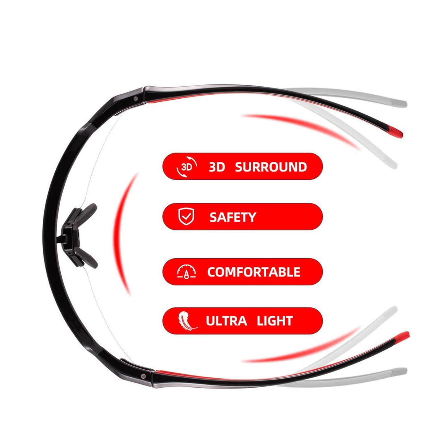 Solglasögon för män och kvinnor, UV-skyddande cykelglasögon, ROCKBROS