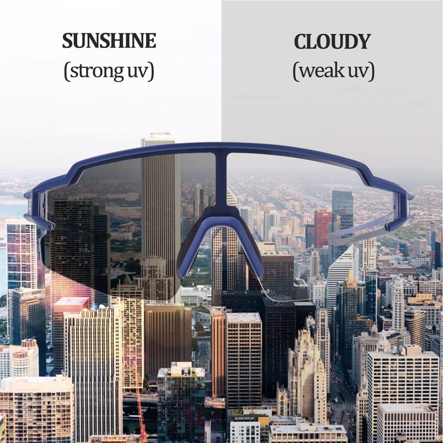 Solglasögon för män och kvinnor, UV-skyddande cykelglasögon, ROCKBROS