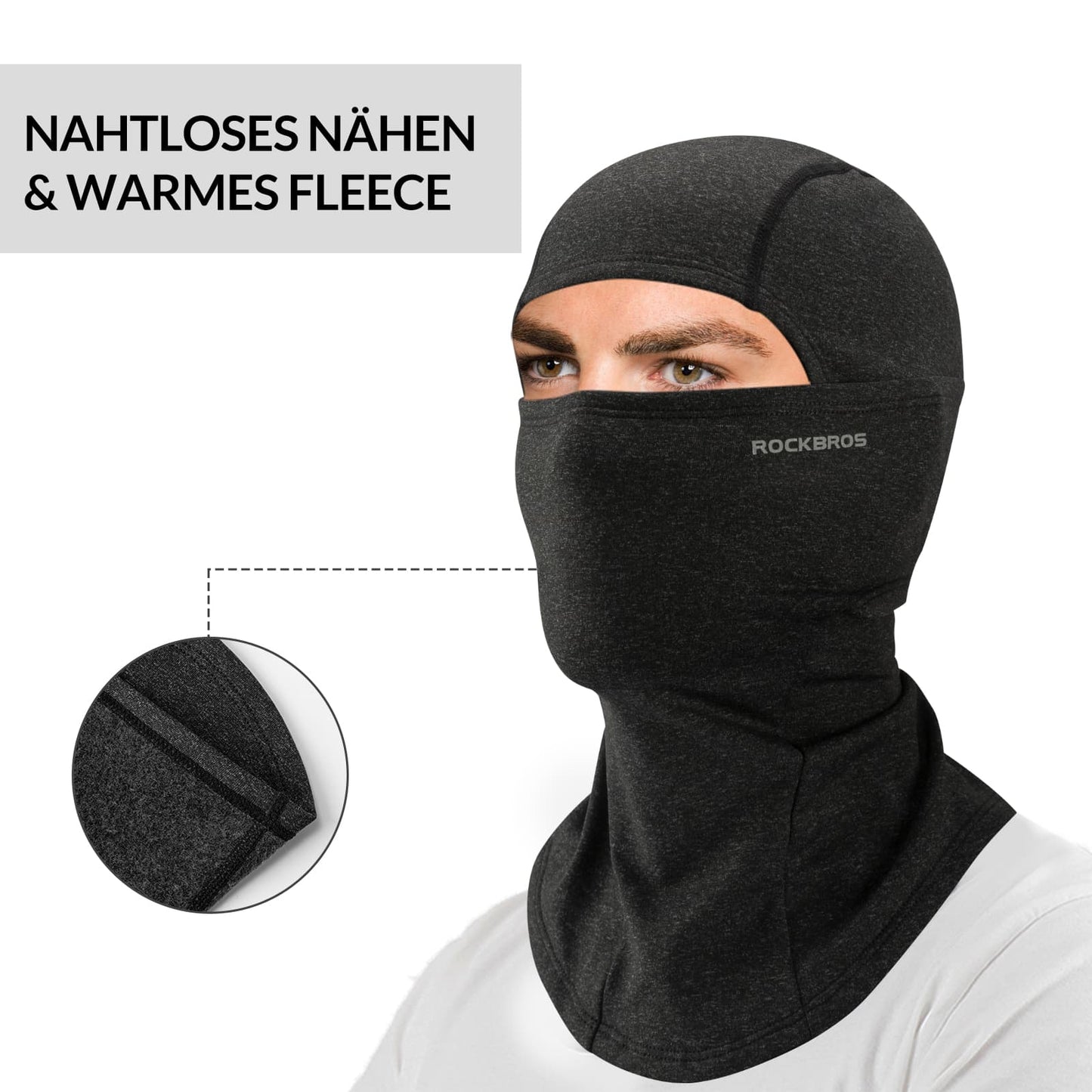Balaklava 2-pack Höst/Vinter för utomhussporter Unisex ROCKBROS
