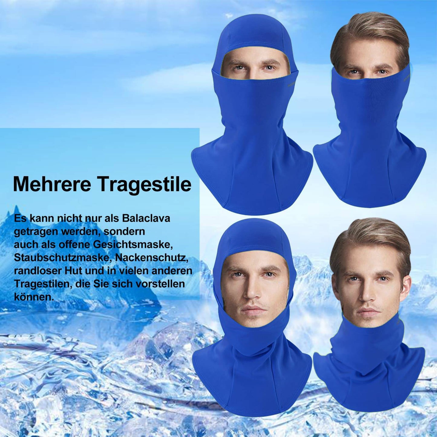 Balaklava 2-pack Höst/Vinter för utomhussporter Unisex ROCKBROS
