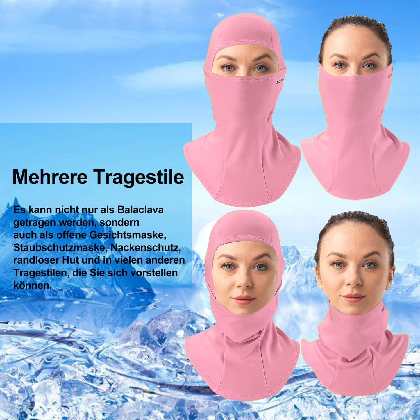 Balaklava 2-pack Höst/Vinter för utomhussporter Unisex ROCKBROS
