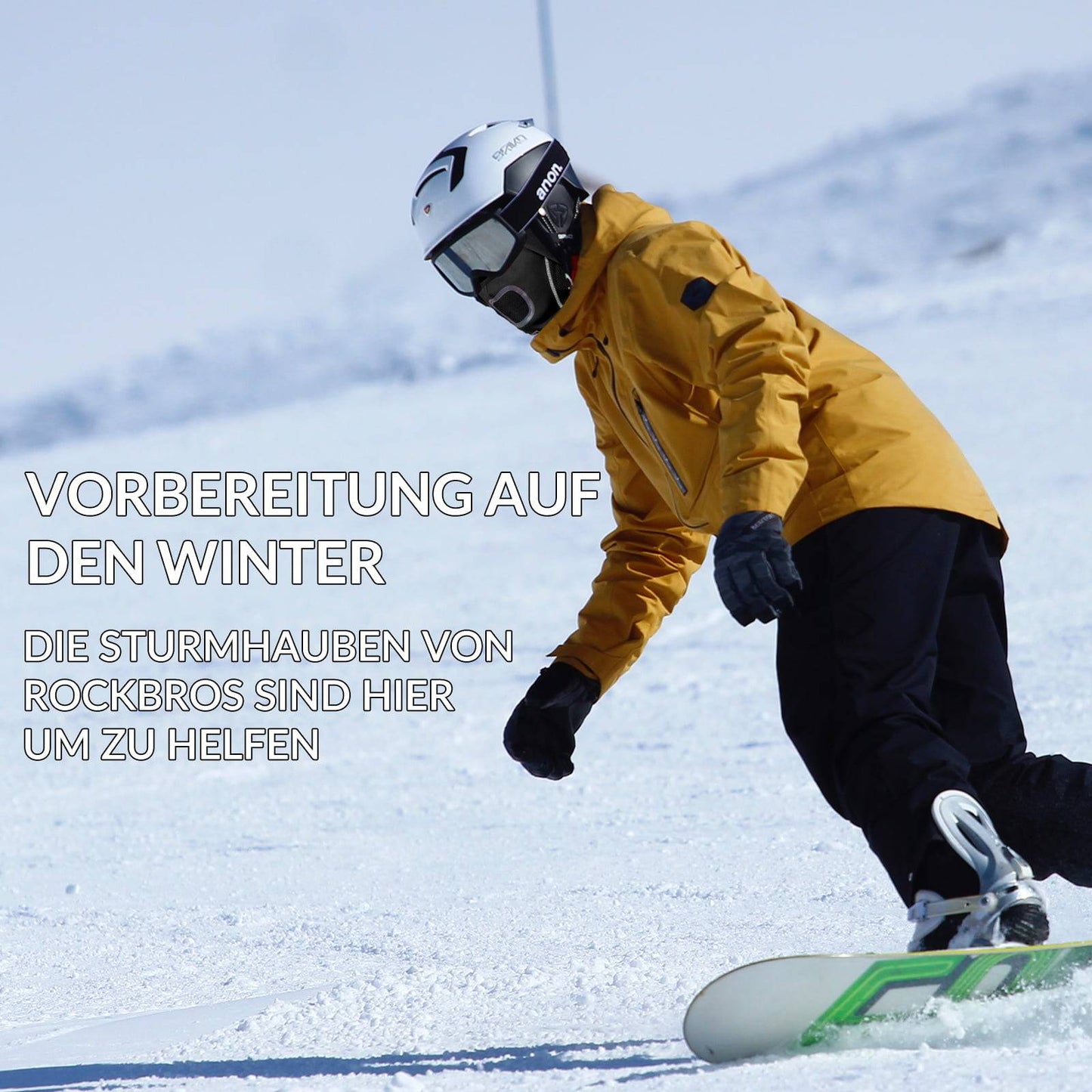 Balaklava med andningsbart nät för utomhussporter, unisex, ROCKBROS