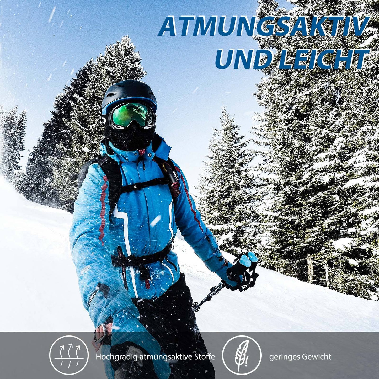 Vinterbalaklava, varmare för utomhussporter, ROCKBROS