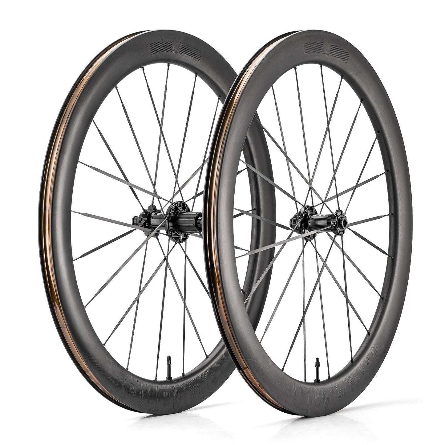 T700 Kolfiberhjulset 55 mm Skivbroms Genomgående axelhjulset för racercykel inklusive vakuumdäckdämpare ROCKBROS
