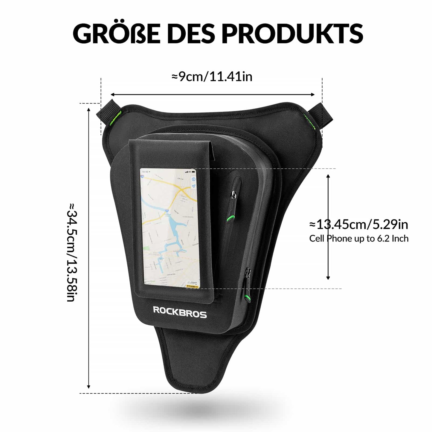 ROCKBROS Motorcykel Tankväska Benväska med Magnetisk Sugkraft