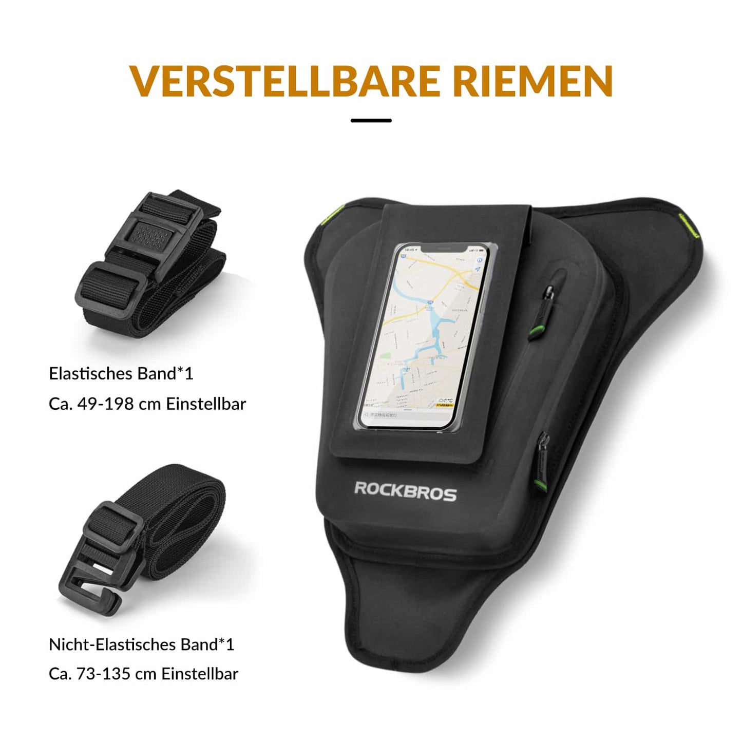 ROCKBROS Motorcykel Tankväska Benväska med Magnetisk Sugkraft