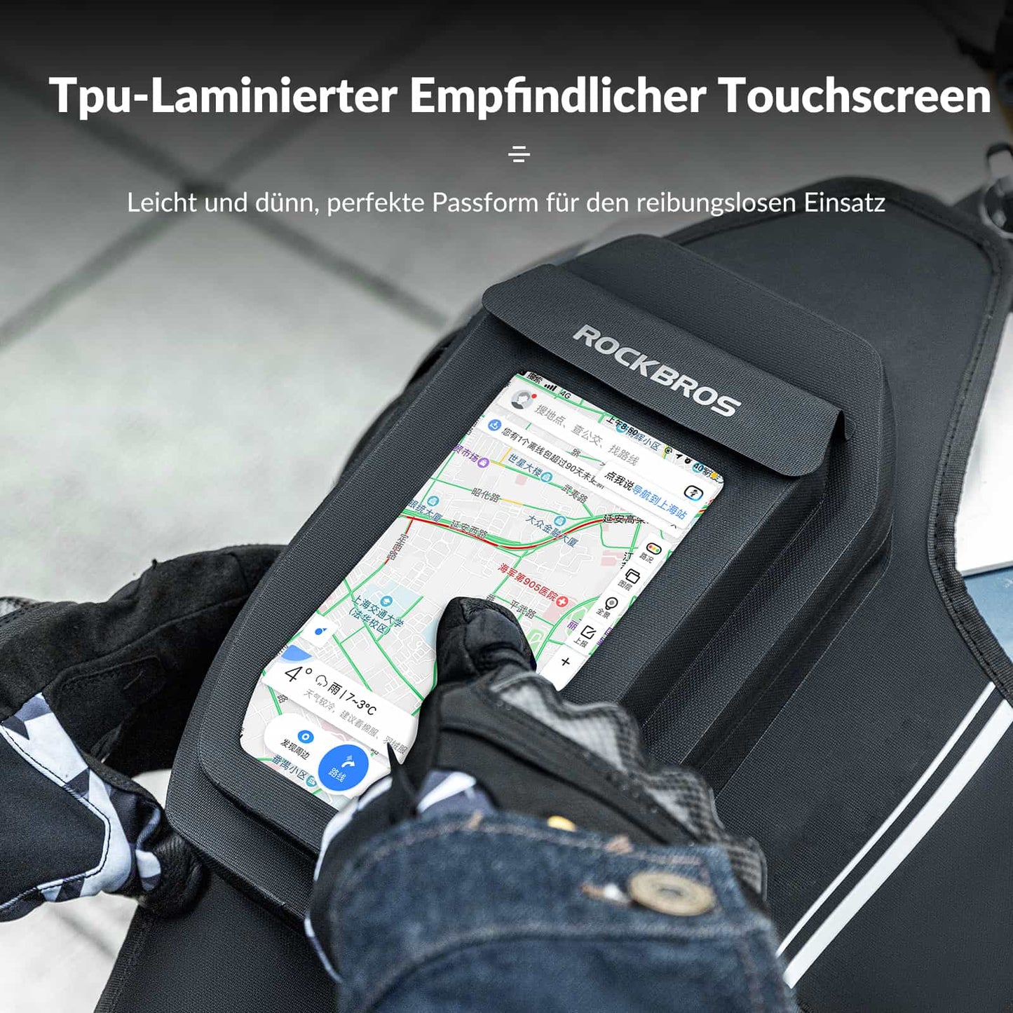 ROCKBROS Motorcykel Tankväska Benväska med Magnetisk Sugkraft