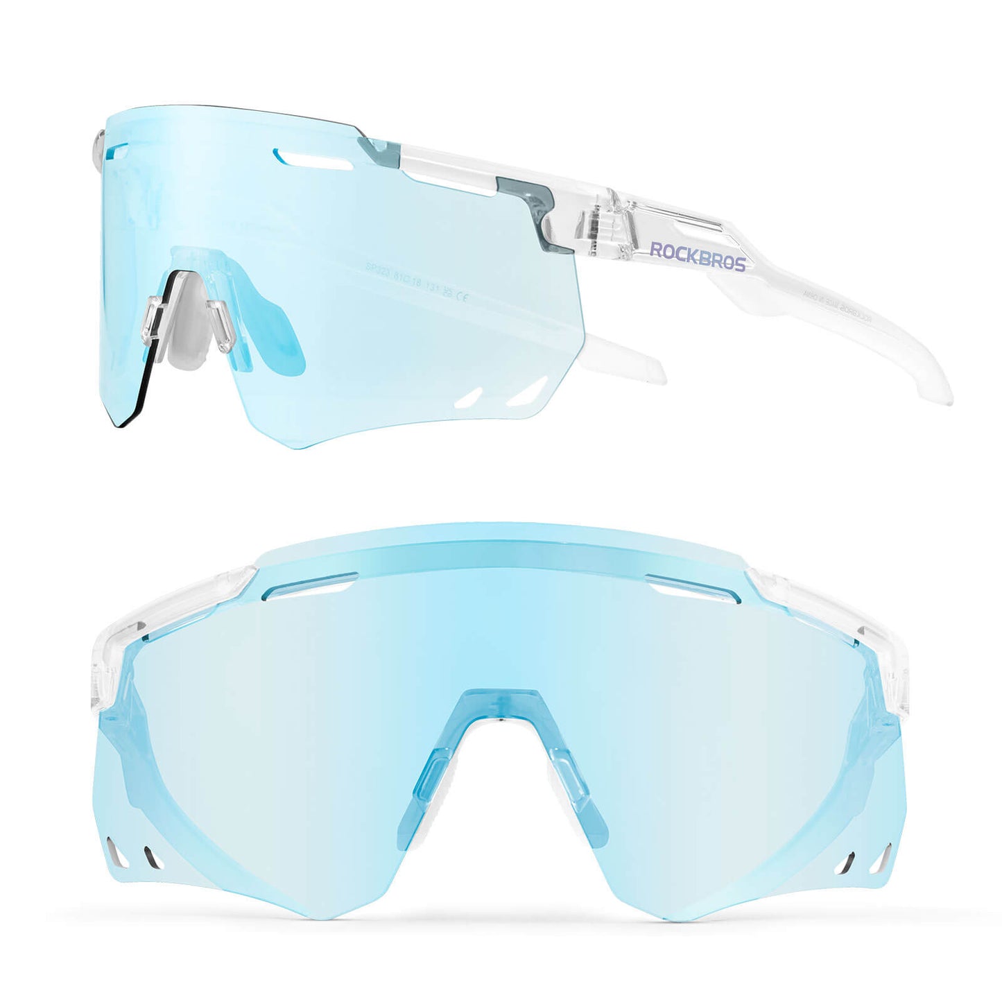 Ultralätta cykelglasögon, fotokromatiska solglasögon med UV400-skydd, ROCKBROS
