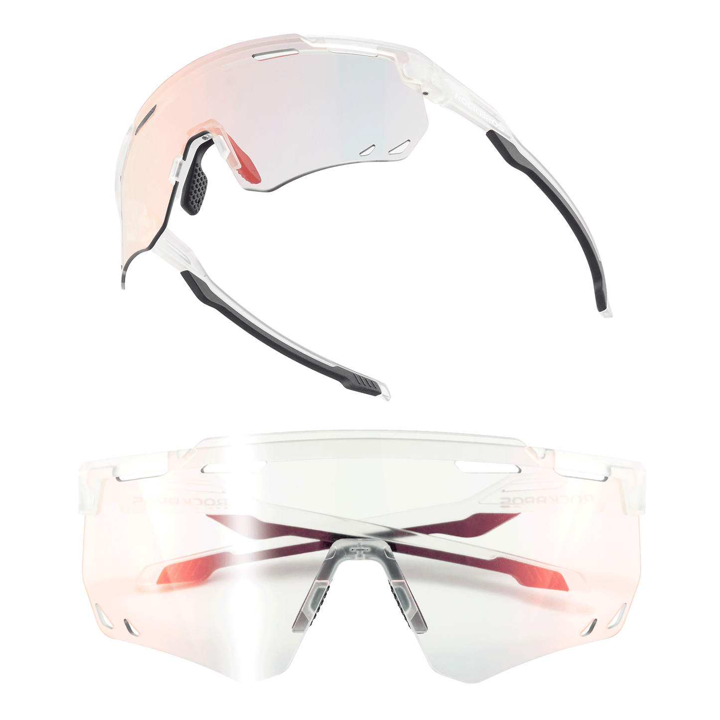 Ultralätta cykelglasögon, fotokromatiska solglasögon med UV400-skydd, ROCKBROS