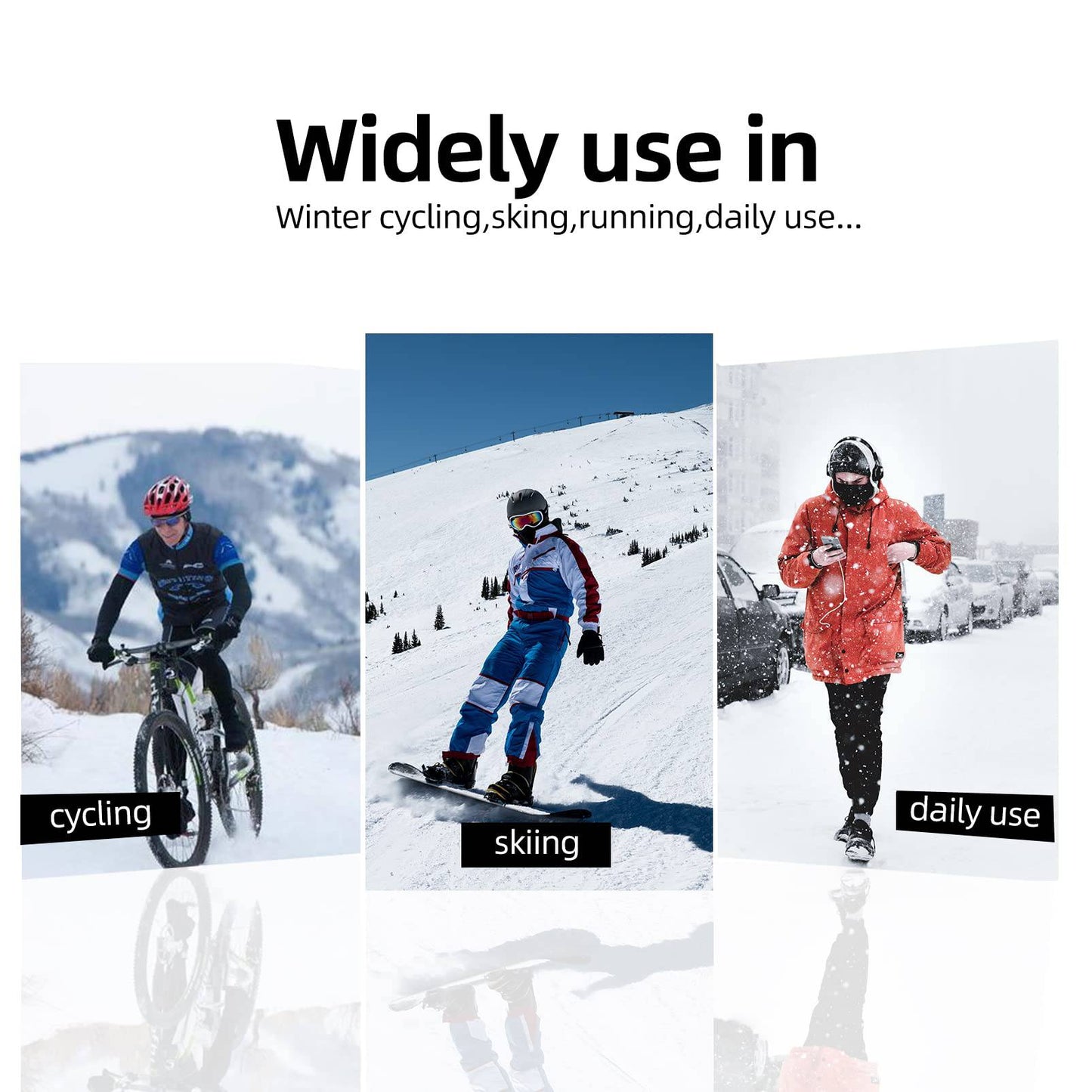 Vindtät och dammtät balaklava vinterhalsvärmare ROCKBROS