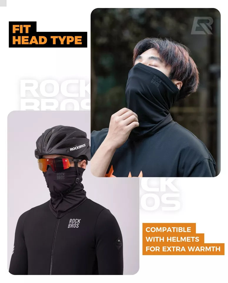 ROCKBROS Halv Balaclava Winter Warm Tube Scarf Halsvärmare utomhus Unisex