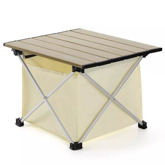 Qunature campingbord fällbart aluminiumbord med 600D väska picknickbord upp till 15KG