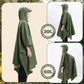 Qunature Outdoors Multifunktionell regnponcho Cykelregn Cape Rain Poncho