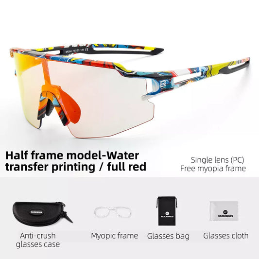 ROCKBROS Polariserade/Photochromic Solglasögon Cykelglasögon Cykel UV400 UNISEX
