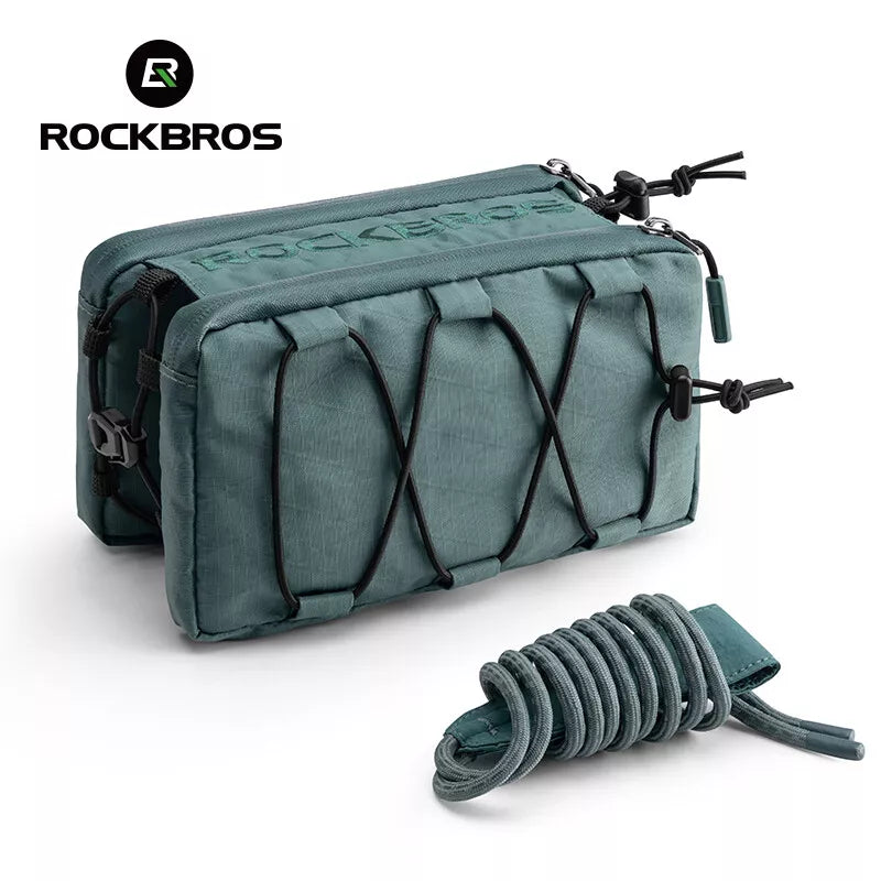 ROCKBROS 1L cykelväska med dubbel ram topprörsväska fram 5 färger för landsvägscykel MTB
