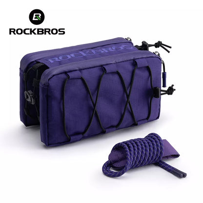 ROCKBROS 1L cykelväska med dubbel ram topprörsväska fram 5 färger för landsvägscykel MTB