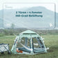 Qunature Campingtält 2-4 personers popup-tält Kupoltält Campingtält Vattentätt