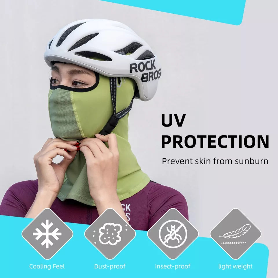 ROCKBROS sommarbalaclava UPF40+ balaclava multifunktionell mask