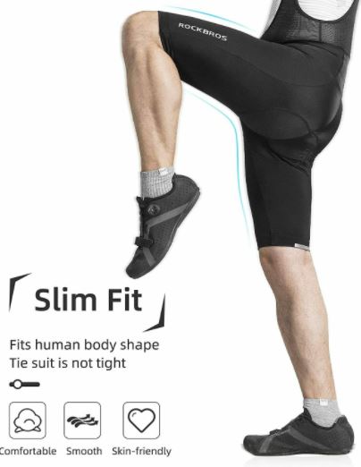 ROCKBROS cykelshorts med bib-shorts Vadderade cykelshorts M-4XL