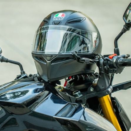 ROCKBROS Mini Cykellås Kabel Hjälmlås Motorcykel Lösenordslås Svart
