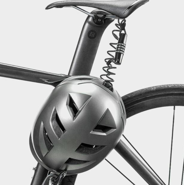 ROCKBROS Mini Cykellås Kabel Hjälmlås Motorcykel Lösenordslås Svart